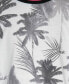 ფოტო #3 პროდუქტის Big Boys Emmet Washed Palm Print Crewneck T-shirt