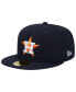 ფოტო #4 პროდუქტის Men's Navy Houston Astros 2017 World Series Team Color 59FIFTY Fitted Hat
