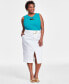 ფოტო #1 პროდუქტის Plus Size Denim Skirt, Created for Macy's