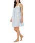 Women's Sleeveless Floral Lace-Trim Nightgown