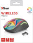 Trust Yvi FX - Ambidextrous - Optical - RF Wireless - 1600 DPI - Multicolour