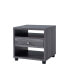 End Table Distressed Grey Black