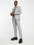 Фото #4 товара Selected Homme slim fit suit trouser in light grey check