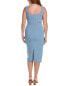 Фото #2 товара Max Mara Studio Zebra Midi Dress Women's Blue 12