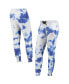 ფოტო #1 პროდუქტის Women's White, Royal New York Giants Melody Tie-Dye Jogger Pants