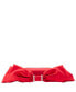 Фото #9 товара Women's Crystal Trim Satin Bow Clutch Bag