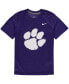 Big Boys Purple Clemson Tigers Logo Legend Dri-FIT T-shirt