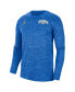 Фото #3 товара Men's Blue UCLA Bruins Sideline Game Day Velocity Performance Long Sleeve T-shirt