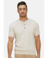 ფოტო #1 პროდუქტის Bellemere Men's ShortTrim Fit Cotton Cashmere Henley T-Shirt