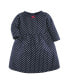 ფოტო #5 პროდუქტის Toddler Girls Cotton Dresses, Pink and Navy Floral