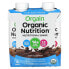 Фото #1 товара Orgain, Organic Nutrition, питательный коктейль, гладкий шоколад, 4 пакетика по 330 мл (11 жидк. Унций)