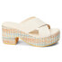 Фото #2 товара BEACH by Matisse Nellie Platform Womens Off White Casual Sandals NELLIE-158
