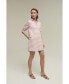 ფოტო #1 პროდუქტის Women's Striped Knit Polo Dress