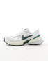 Nike V2K trainers in white and green