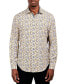 Фото #1 товара Men's Slim Fit Non-Iron Performance Stretch Floral Button-Down Shirt