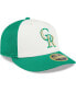 ფოტო #2 პროდუქტის Men's White, Green Colorado Rockies 2024 St. Patrick's Day Low Profile 59FIFTY Fitted Hat