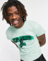 Reclaimed Vintage inspired unisex slim fit t-shirt with motorbike print in green grün, M - EU 38 - фото #3