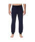 ფოტო #1 პროდუქტის Men's Heat Retaining Contrast Trim Pajama Pants