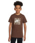 ფოტო #1 პროდუქტის Big Kids Sportswear Relaxed-Fit Logo T-Shirt