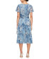 Фото #2 товара Women's Printed Tiered Midi Dress