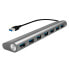 Фото #3 товара USB-концентратор LogiLink UA0308 - USB 3.2 Gen 1 (3.1 Gen 1) Type-A - 5000 Mbit/s - Grey - Aluminium - CE - RoHS