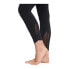 Manduka 256087 Women Solite Mesh Ankle Leggings Black Size X-Small