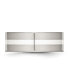 Stainless Steel Sterling Silver Inlay 8mm Flat Band Ring
