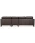 Фото #7 товара CLOSEOUT! Harli 3-Pc. Leather Sectional, Created for Macy's