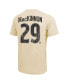 Threads Men's Nathan MacKinnon Cream Colorado Avalanche Dynasty Name Number Tri-Blend T-Shirt