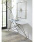 Coral Carrara Marble Console Table