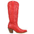Corral Boots Stitch Pattern Embroidery Snip Toe Cowboy Womens Red Casual Boots
