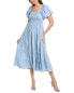 Фото #1 товара Ipponelli Off-The-Shoulder Midi Dress Women's Blue M