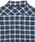 Фото #2 товара Men's Plaid Croc Embroidered Flannel Shirt Jacket