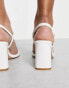 Фото #4 товара Simmi London Calista block heel sandals in white