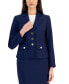 ფოტო #4 პროდუქტის Three-Button Jacket & Flounce-Hem Skirt, Regular & Petite