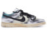 【定制球鞋】 Nike Dunk Low 末日世纪 手绘特殊鞋盒 复古做旧 低帮 板鞋 男款 白黑蓝 / Кроссовки Nike Dunk Low DJ6188-101