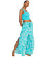 Фото #5 товара Juniors' Tropical Rhythm Drawstring Wide-Leg Pants