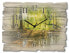 Wanduhr Holz Wald mit Bach