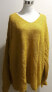 NY Collection Women's Plus Cut Out Long Sleeves Pullover Sweater Yellow 2X