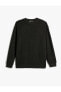 Фото #1 товара Basic Sweatshirt Rahat Kesim Bisiklet Yaka Uzun Kollu