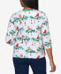 Petite Classics Birds on a Branch Double Strap Top