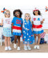 Фото #4 товара Toddler Little and Big Girls Patriotic Star Tank Tutu Dress