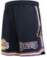 Фото #6 товара Men's Black Los Angeles Lakers Chenille Shorts
