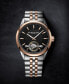 ფოტო #4 პროდუქტის Men's Swiss Automatic Freelancer Two-Tone Stainless Steel Bracelet Watch 42mm