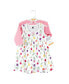 Фото #3 товара Toddler Girl Cotton Dress and Cardigan Set, Spring Tulips