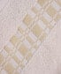 Фото #3 товара Larissa Geometric Embroidered Jacquard Border Cotton 4-Pc. Bath Towel Set