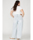 Фото #3 товара Plus Size The Yvette Rigid Wide Jean