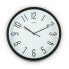 Wall Clock Versa Black Plastic Fusion 4,6 x 30 x 30 cm (Ø 30 cm)