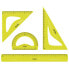 Фото #2 товара Набор гибкой и прочной линейки MILAN Flex&Resistant Yellow Rulers Kit Acid Series