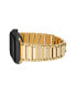 Фото #3 товара Ремешок для часов Anne Klein Gold-Tone Bead Accented Link Bracelet совместим с Apple Watch 42мм/44мм/45мм/Ultra/Ultra 2